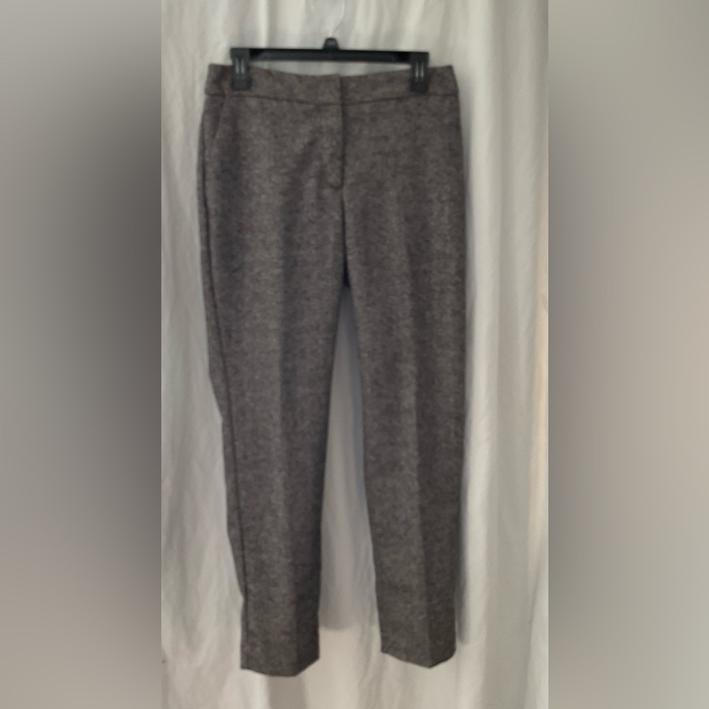 Talbots size 4 pants gray with red business work